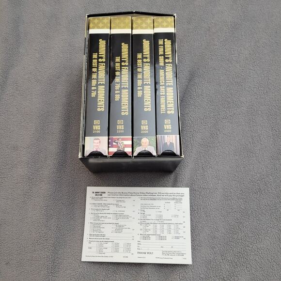 VINTAGE JOHNNY CARSON VHS Favorite Moments 60s 70s 80s 90s Farewell Comedy 4PC - Picture 4 of 11